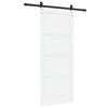 vidaXL Porta Deslizante Branco 83 x 202 cm Madeira de Pinheiro S&oacute;lida