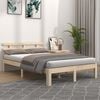 vidaXL Estrutura de cama king 150x200 cm madeira maci&ccedil;a