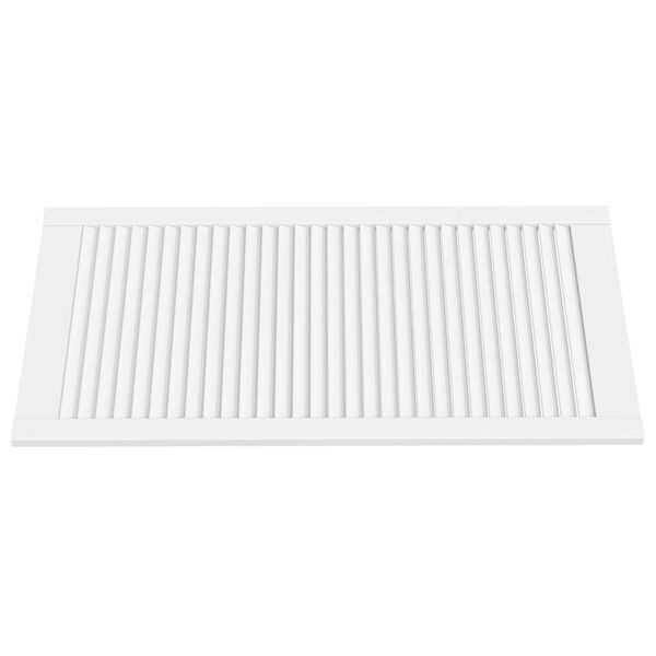 vidaXL Portas de armário 2 pcs design de persiana pinho maciço branco