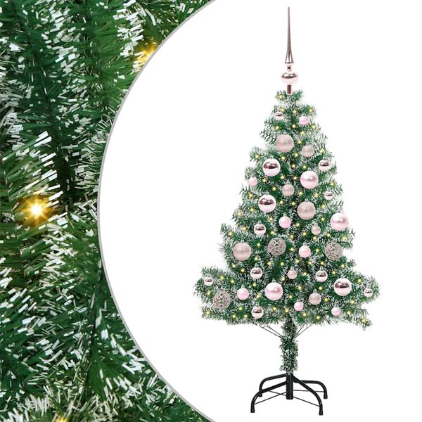 vidaXL &Aacute;rvore de Natal Artificial Coberta de Neve com Luzes de LED