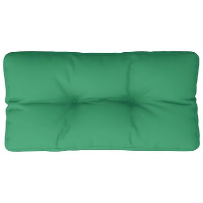 vidaXL Almofadão para sofá de paletes 70x40x12 cm tecido verde