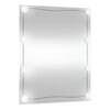 vidaXL Espelho de parede retangular com luzes LED 50x60 cm vidro