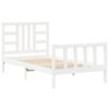 vidaXL Cama sem colch&atilde;o 100x200 cm madeira de pinho maci&ccedil;a branco