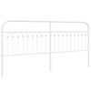 vidaXL Cabeceira de substitui&ccedil;&atilde;o 200 cm metal branco