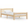 vidaXL Estrutura de cama 100x200 cm madeira de pinho maci&ccedil;a