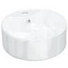 vidaXL Lavat&oacute;rio redondo 40x14,5 cm cer&acirc;mica branco