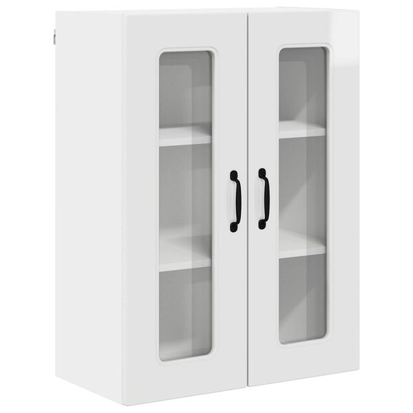 vidaXL Arm&aacute;rio de Cozinha Kalmar Branco Brilhante 60 x 31 x 80 cm