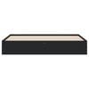 vidaXL Estrutura de cama c/ gavetas 180x200 cm derivados madeira preto