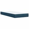 vidaXL Cama boxspring com colch&atilde;o 100x200 cm veludo azul