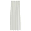 vidaXL Cortina de Voile 2 pcs Creme 225 x 140 cm Poli&eacute;ster