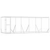 vidaXL Canil de exterior 6x2x2 m a&ccedil;o galvanizado prateado