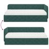 vidaXL Estrutura de Cama de Canto Verde Escuro 90 x 200 cm Veludo