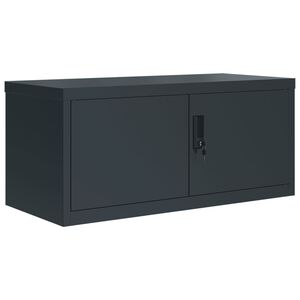 vidaXL Arquivador 90x40x40 cm a&ccedil;o antracite