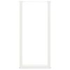 vidaXL P&eacute;s de mesa de bar em forma de U, 2 pe&ccedil;as, branco, 40x (100-101) cm, a&ccedil;o