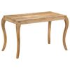vidaXL Mesa de jantar 118x60x76 cm madeira de mangueira maci&ccedil;a