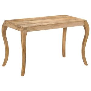 vidaXL Mesa de jantar 118x60x76 cm madeira de mangueira maci&ccedil;a