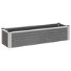 vidaXL Canteiro de jardim elevado Cinzento 100 x 30 x 22 cm