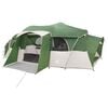 vidaXL Barraca Familiar com Cobertura Imperme&aacute;vel 10 pessoa Verde