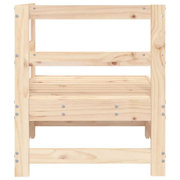 vidaXL Sofá de canto para jardim madeira de pinho maciça