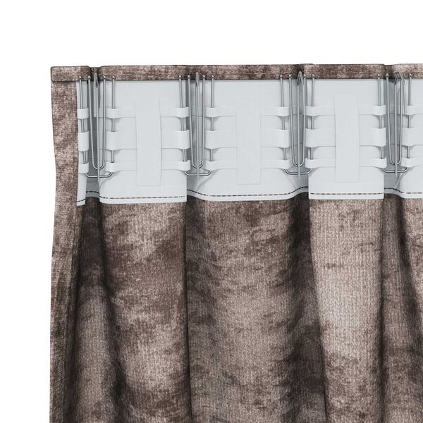 vidaXL Cortinas de Veludo 2 pcs Cappuccino 225 x 140 cm Veludo