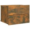 vidaXL Mesa cabeceira 2pcs 40x30x30cm derivado madeira carvalho fumado