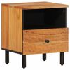 vidaXL Mesa de cabeceira 40x33x46 cm madeira de ac&aacute;cia maci&ccedil;a