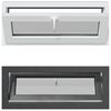 vidaXL Janela de por&atilde;o RISOR 100 x 40 cm PVC e Vidro