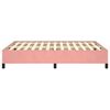 vidaXL Estrutura de cama 140x190 cm veludo rosa