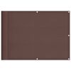 vidaXL Tela de varanda 75x800 cm 100% poli&eacute;ster oxford castanho