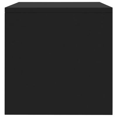 vidaXL Mesa-de-cabeceira 40x30x30 cm contraplacado preto