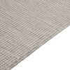vidaXL Tapete de tecido plano p/ exterior 140x200 cm cinzento claro
