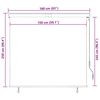 vidaXL Estore de rolo para exterior 160x250 cm creme