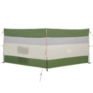 vidaXL Corta-vento de campismo 340x130 cm imperme&aacute;vel verde