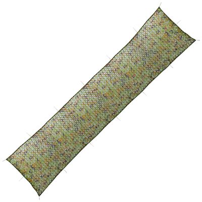 vidaXL Rede de camuflagem com saco de armazenamento 1,5x8 m verde