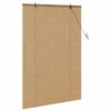vidaXL Estores de rolo com cortinas Manual Castanho 120 x 160 cm Bambu