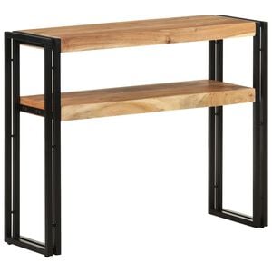 vidaXL Mesa consola 90x30x75 cm madeira de ac&aacute;cia maci&ccedil;a