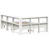 vidaXL Cama com estante sem colch&atilde;o 160x200 cm pinho maci&ccedil;o branco