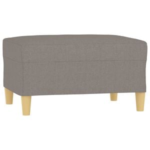vidaXL Apoio de p&eacute;s 70x55x41 cm tecido cinza-acastanhado