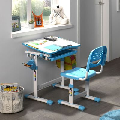 Vipack Secretária infantil ajust. Comfortline 201 +cadeira azul/branco