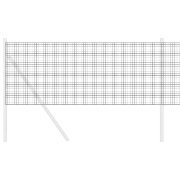 vidaXL Cerca de Arame Soldado Cinzeto 0.6 x 10 m