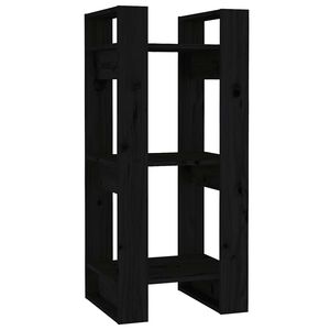 vidaXL Estante/divis&oacute;ria 41x35x91 cm pinho maci&ccedil;o preto