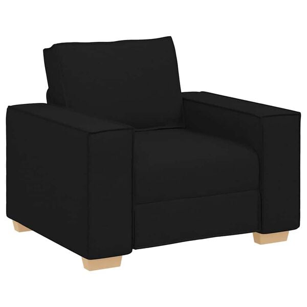 vidaXL Sof&aacute;-cadeira Preto 100x78x84 cm Tecido