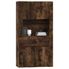 vidaXL Arm&aacute;rio alto derivados de madeira carvalho fumado