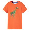 T-shirt de crian&ccedil;a laranja-brilhante 104