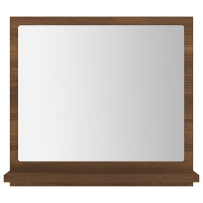vidaXL Espelho WC 40x10,5x37 cm derivados de madeira carvalho castanho