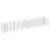 vidaXL Canteiro elevado/cesto gabi&atilde;o 180x30x30 cm a&ccedil;o galvanizado