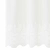 vidaXL Cortina de Renda com cortinas Floral Branco 220x150cm Poli&eacute;ster