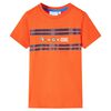 T-shirt de crian&ccedil;a laranja-escuro 128