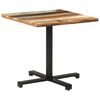vidaXL Mesa de bistr&ocirc; quadrada 80x80x75 cm madeira recuperada maci&ccedil;a