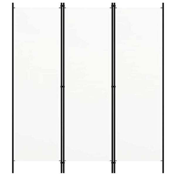 vidaXL Divis&oacute;ria de quarto com 3 pain&eacute;is 150x180 cm branco